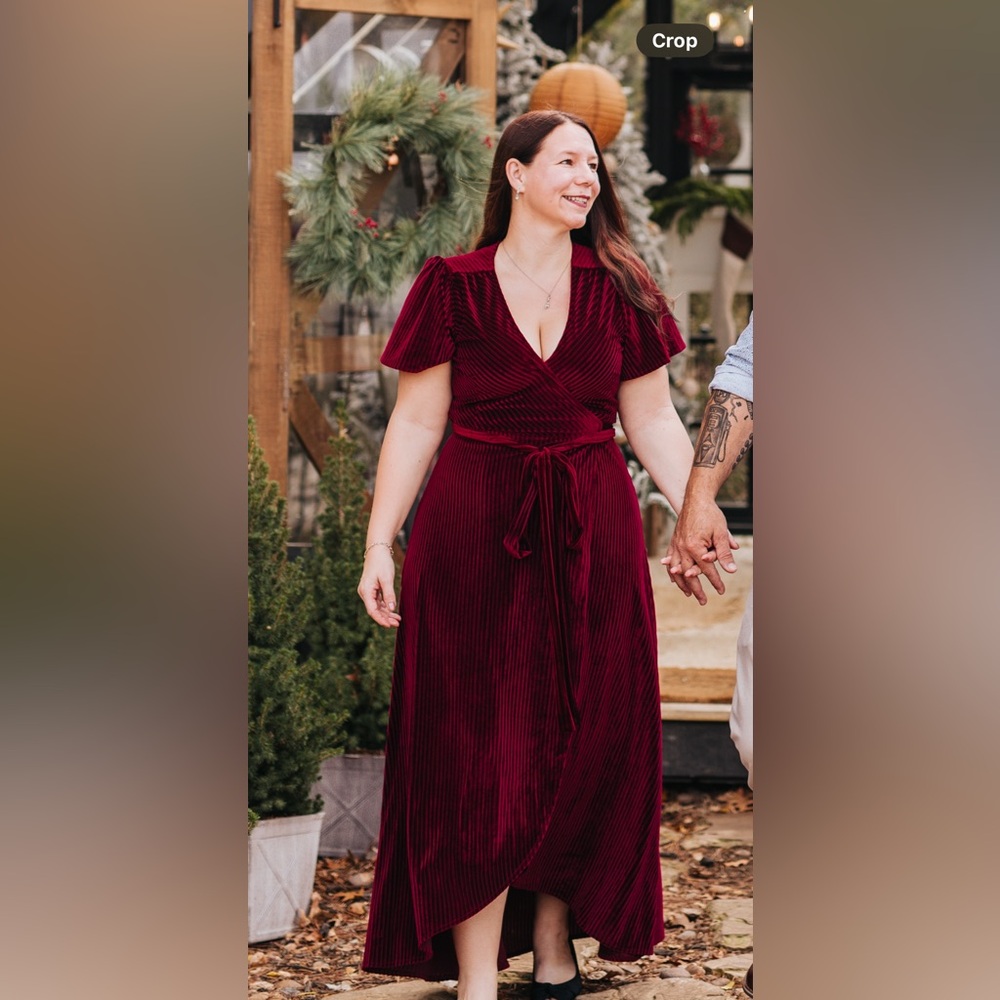 Baltic Born Burgundy Wrap Dress